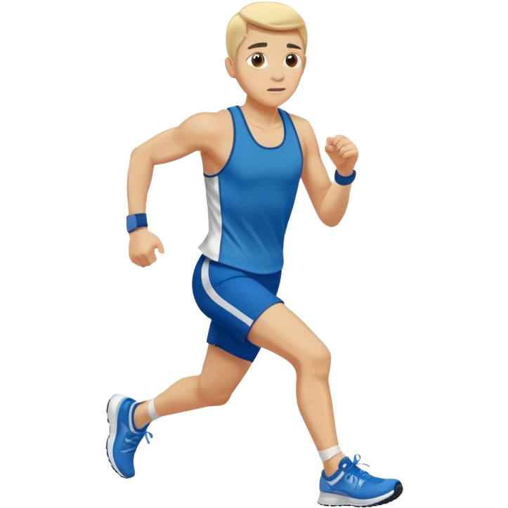a person running a marathon with running shoes emoji