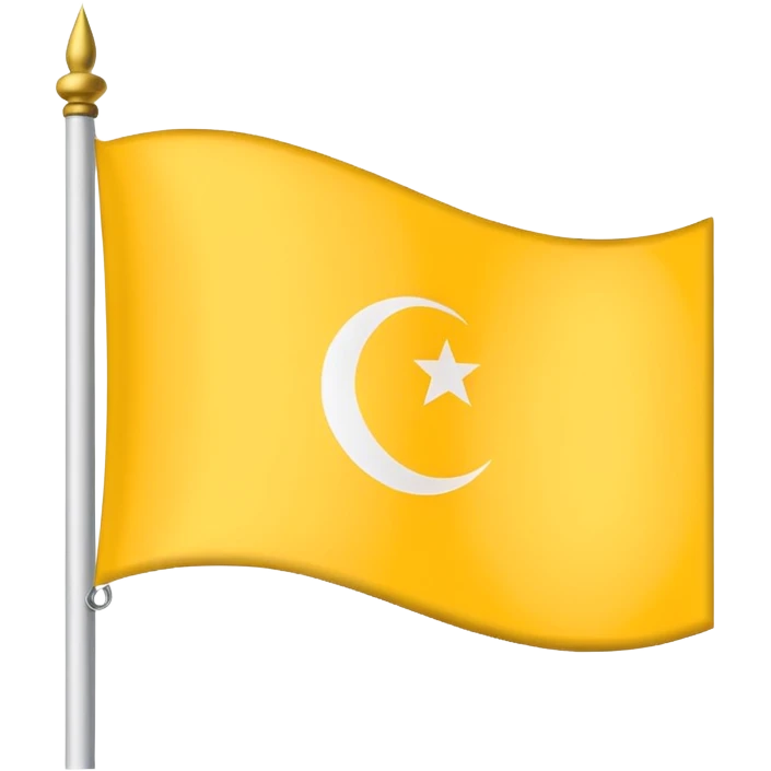 flag yellow white yellow arab symbol emoji