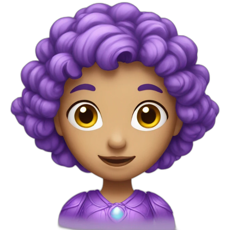 Purple fairy emoji