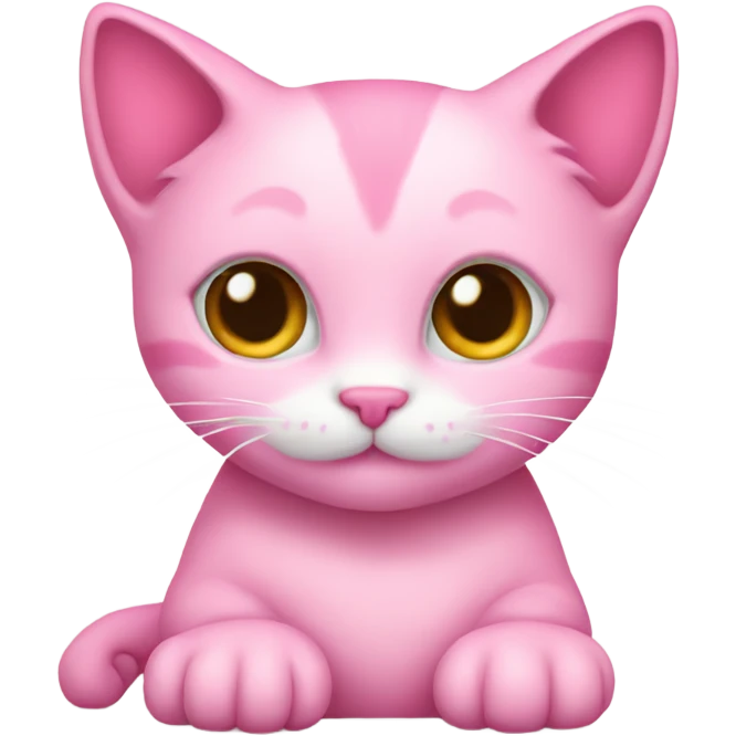 Pink kitty heart emoji