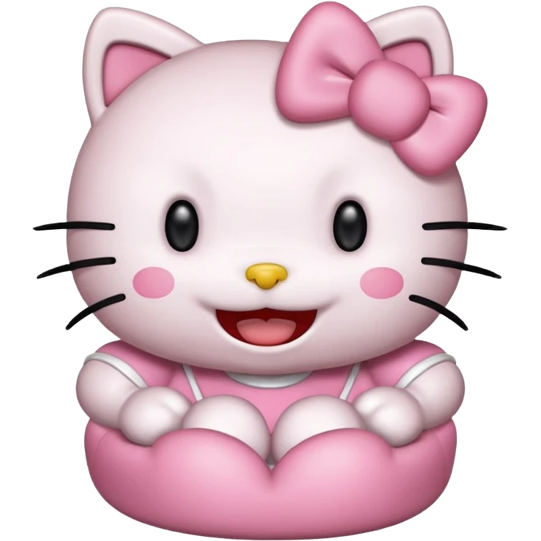 Hello Kitty laughing very hard 😂 emoji