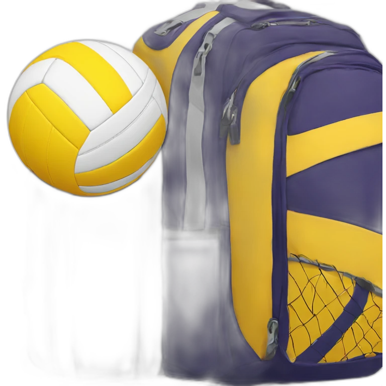a volleyball bag called the volleyvoyager, include an airplane emoji