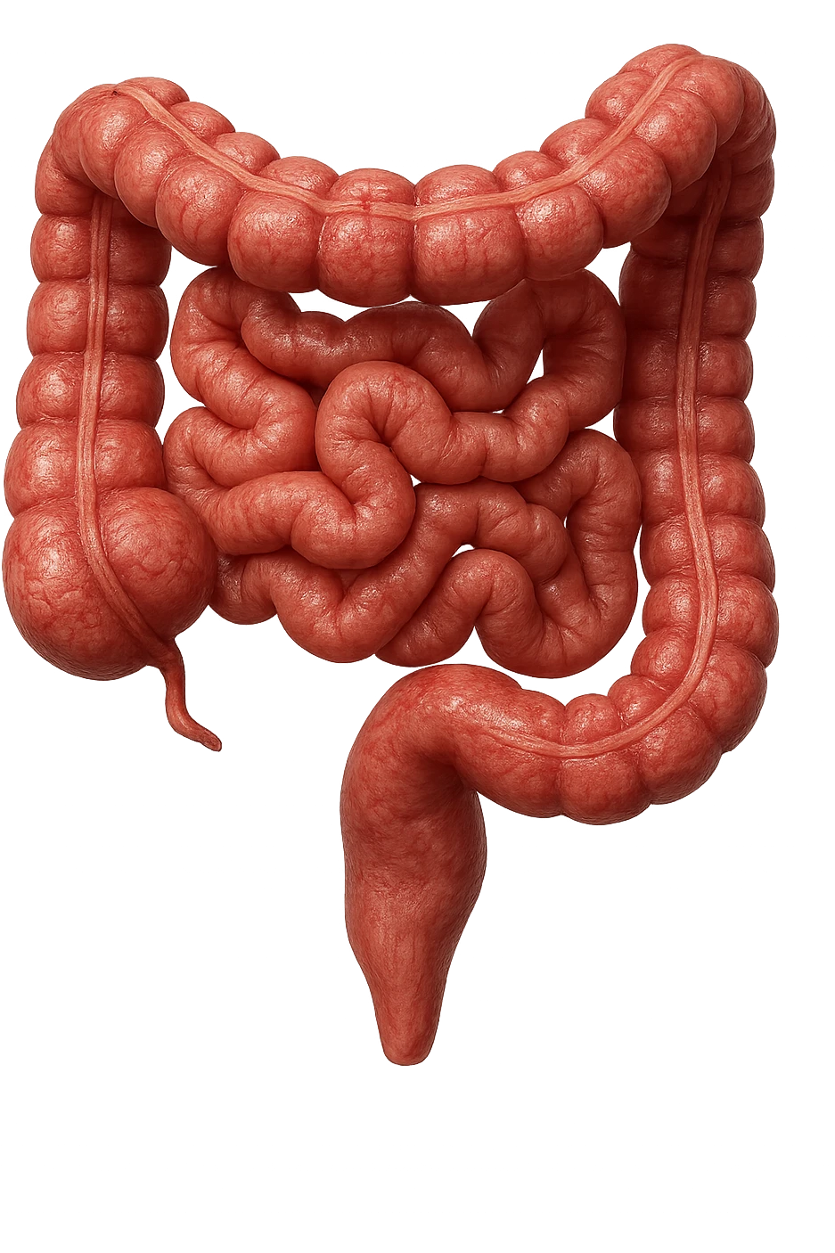 INTESTINO UMANO ANATOMICO REALISTICO, IPERREALISTICO 4K, NON DISEGNATO emoji