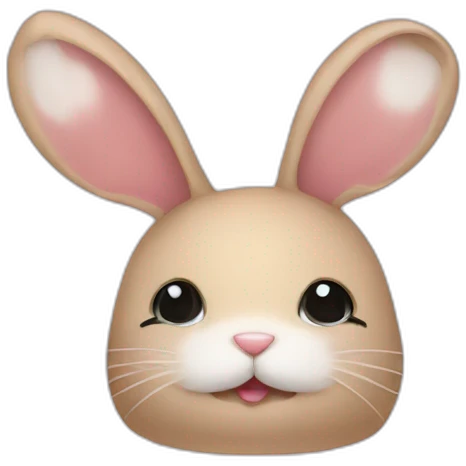 Newborn bunny hat emoji