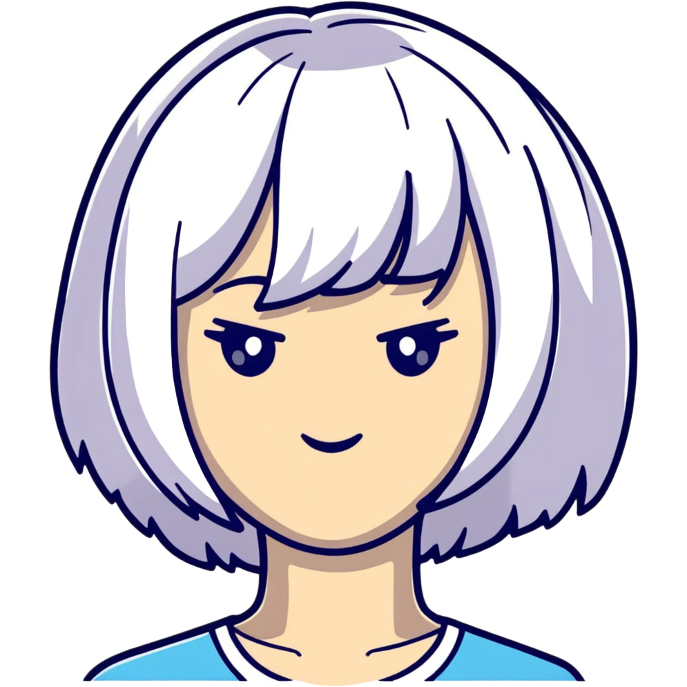 bright colored cartoon wig emoji