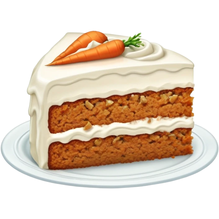 Slice of carrot cake  emoji