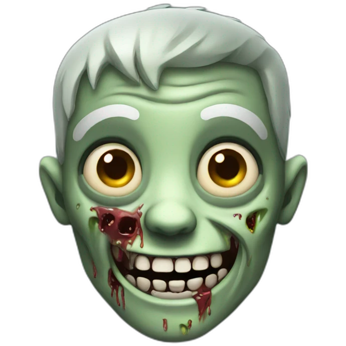 happy zombie emoji
