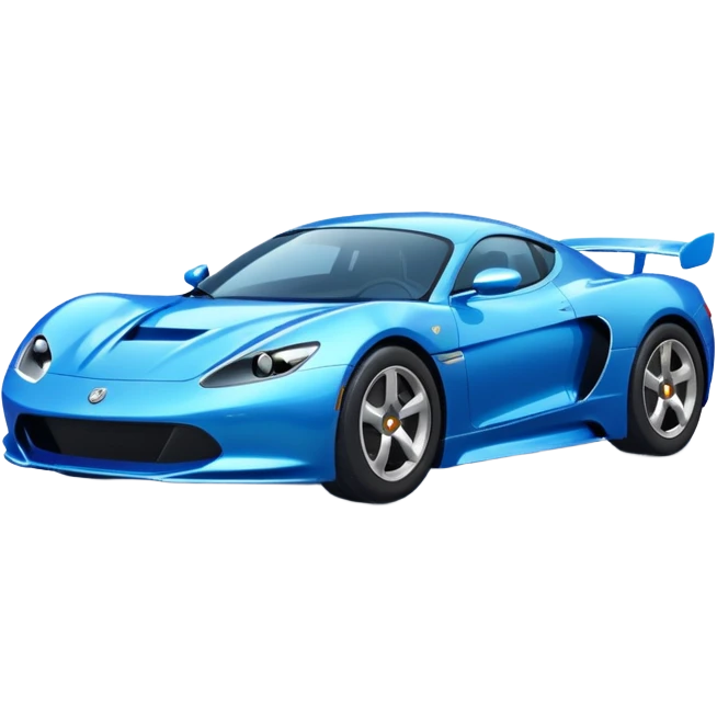 blue sport car emoji