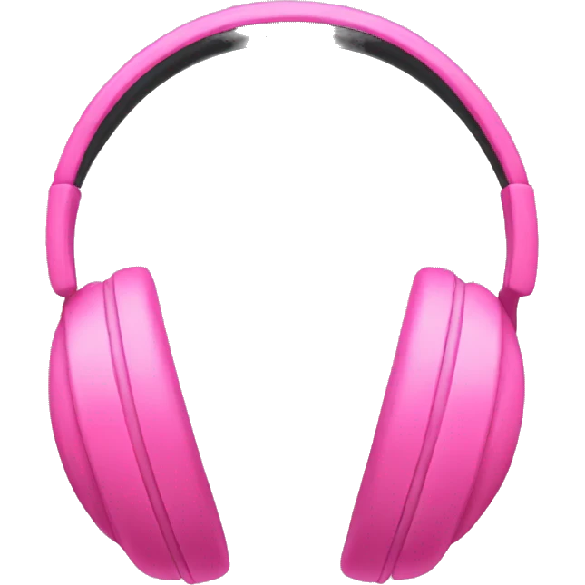 Pink Headphones emoji