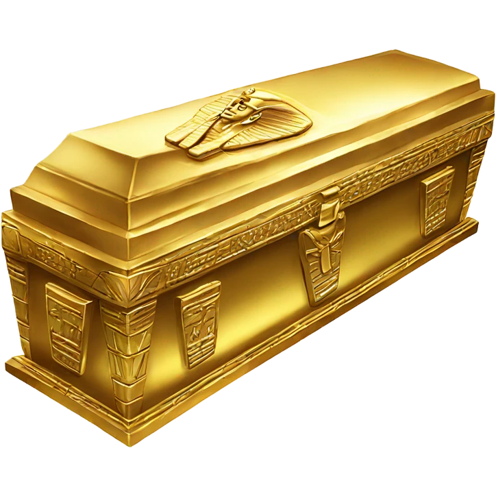 gold egyptian coffin emoji