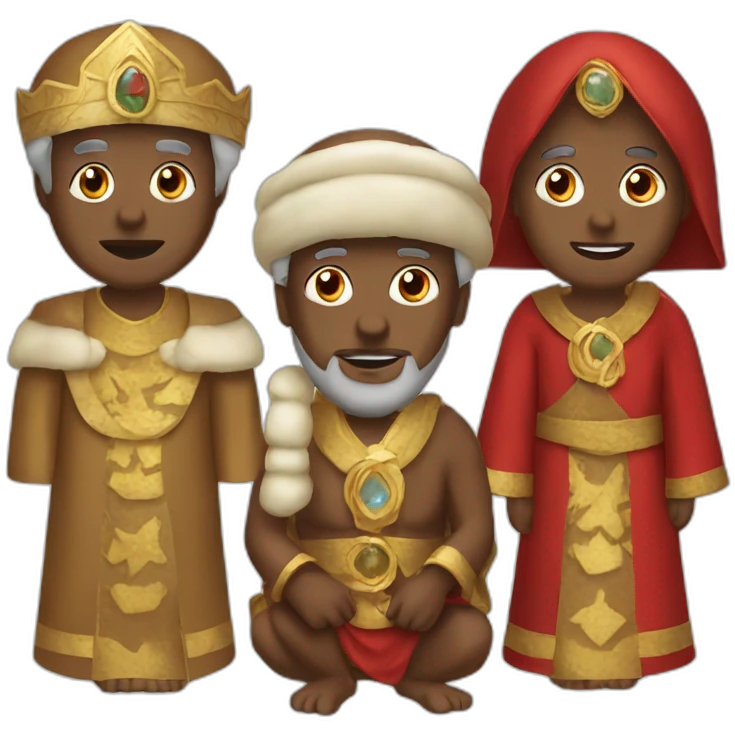 three wise men christmas emoji