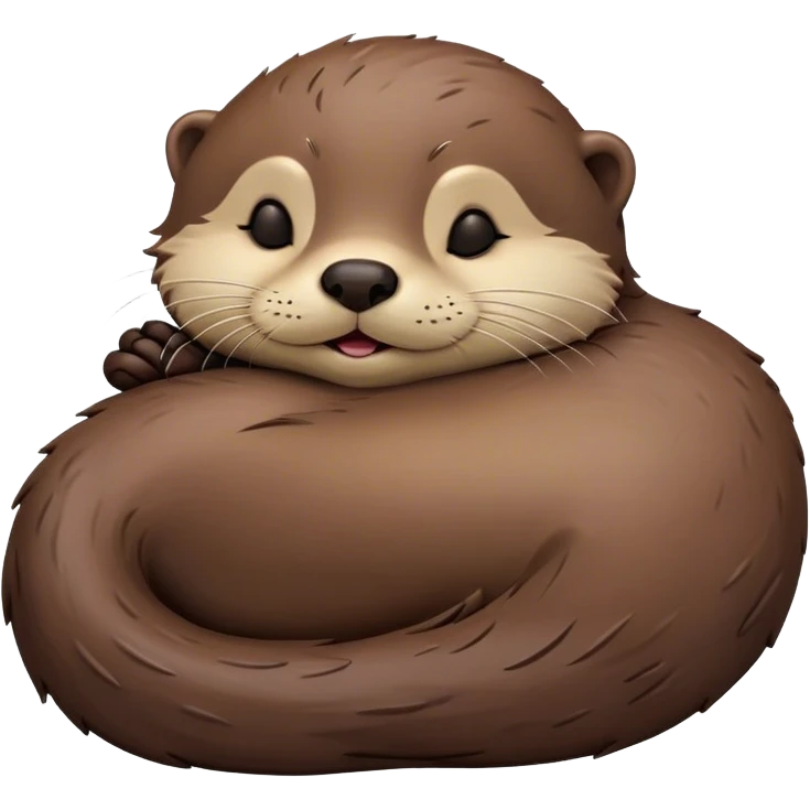 Sleeping otter  emoji