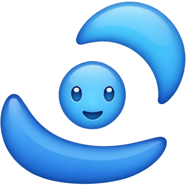 Blue emoji
