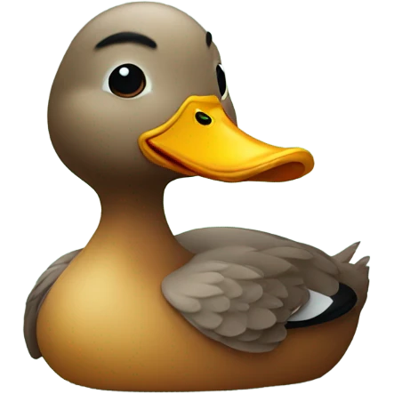 A duck emoji
