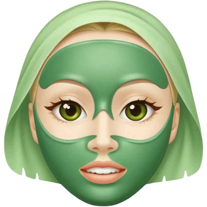 Skincare mask emoji