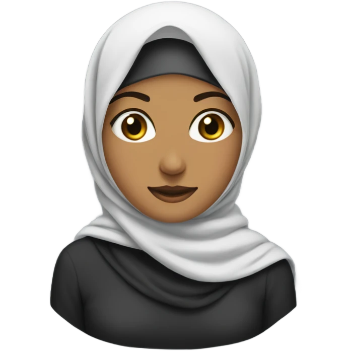 Hijabi with neck visible emoji