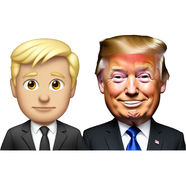 Elon Musk and Donald Trump emoji
