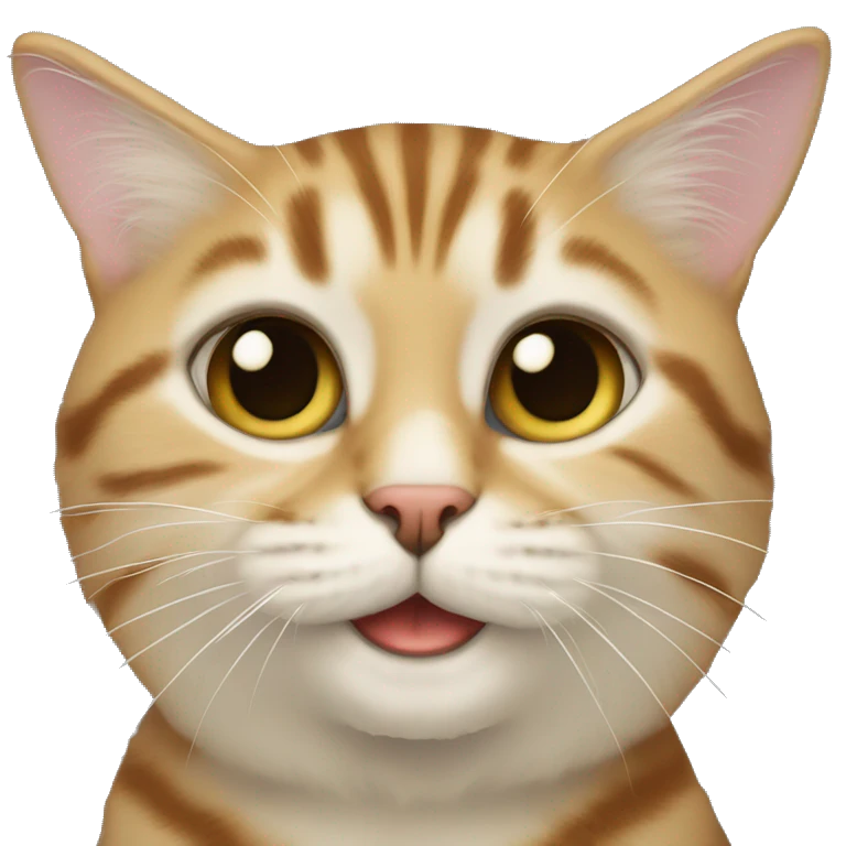 кошка с пакетом emoji