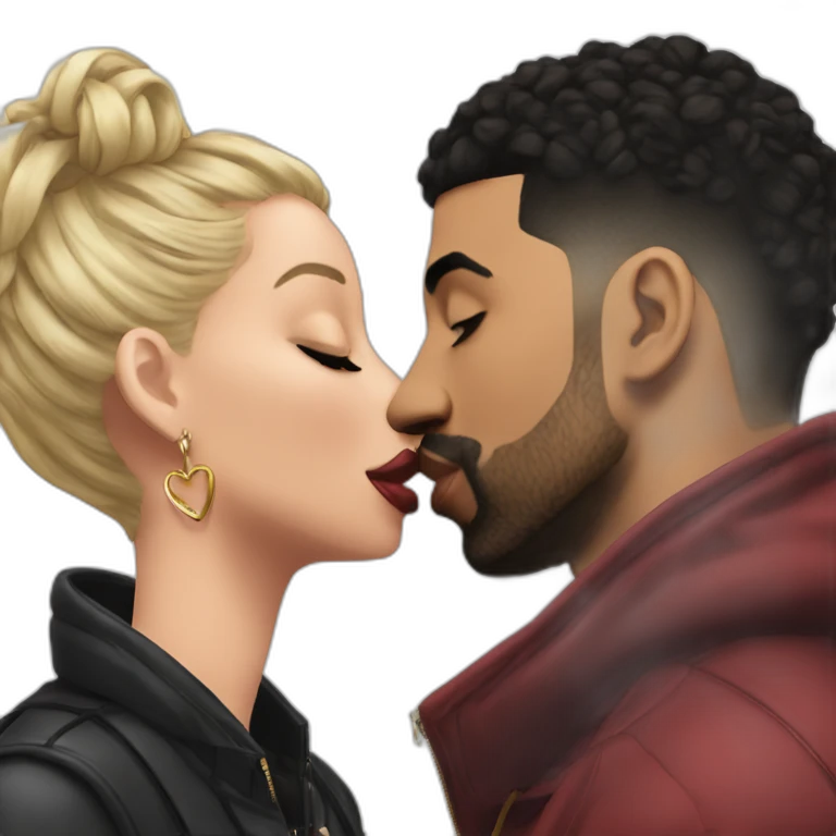 drake kissing 21 savage emoji