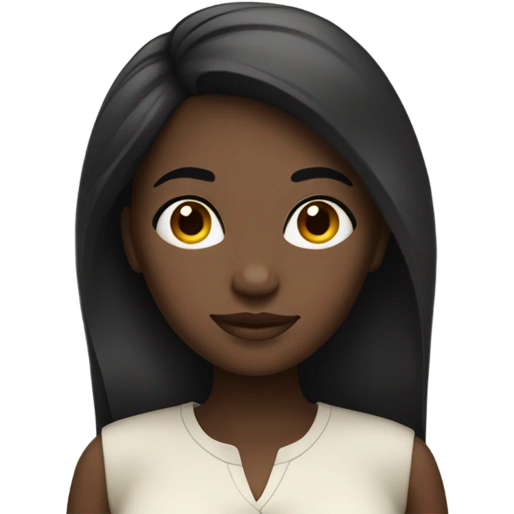 Brazilian women dark hair and dark skin emoji