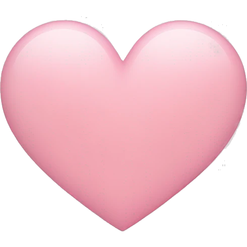 Light pink heart emoji