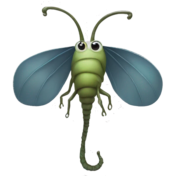 Rainworm with large ears emoji
