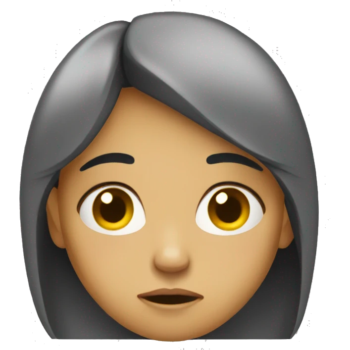 Very sad girl emoji