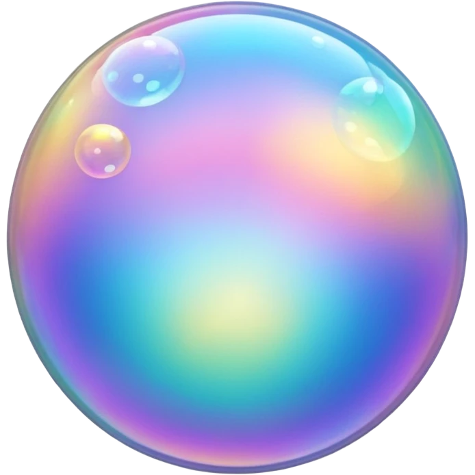 bubbles in y2k style emoji