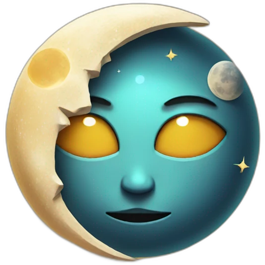 Sun moon emoji