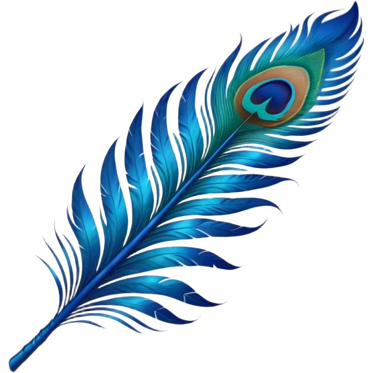 Krishna's feather emoji