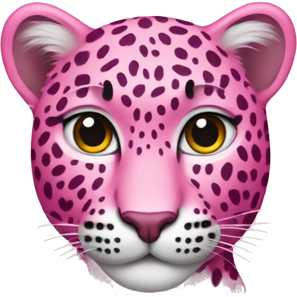 pink leopard emoji