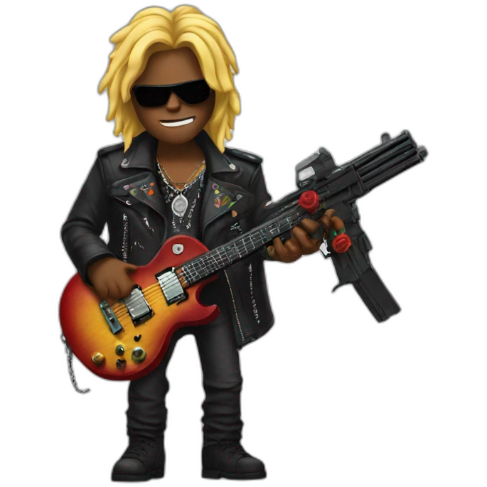 guns and roses emoji