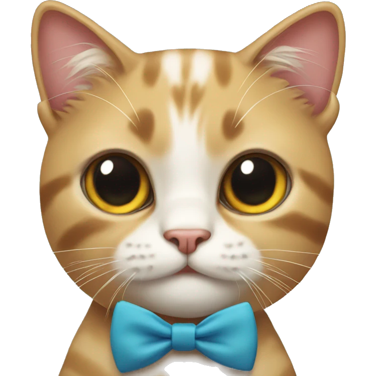 Cat with bow tie emoji