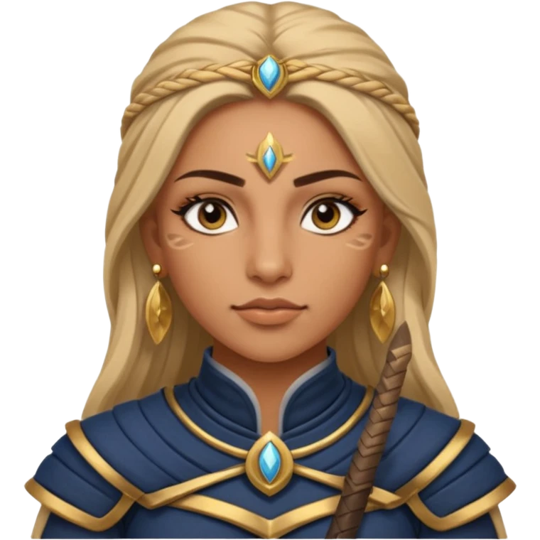 ESO female breton warrior with lashes and earrings emoji