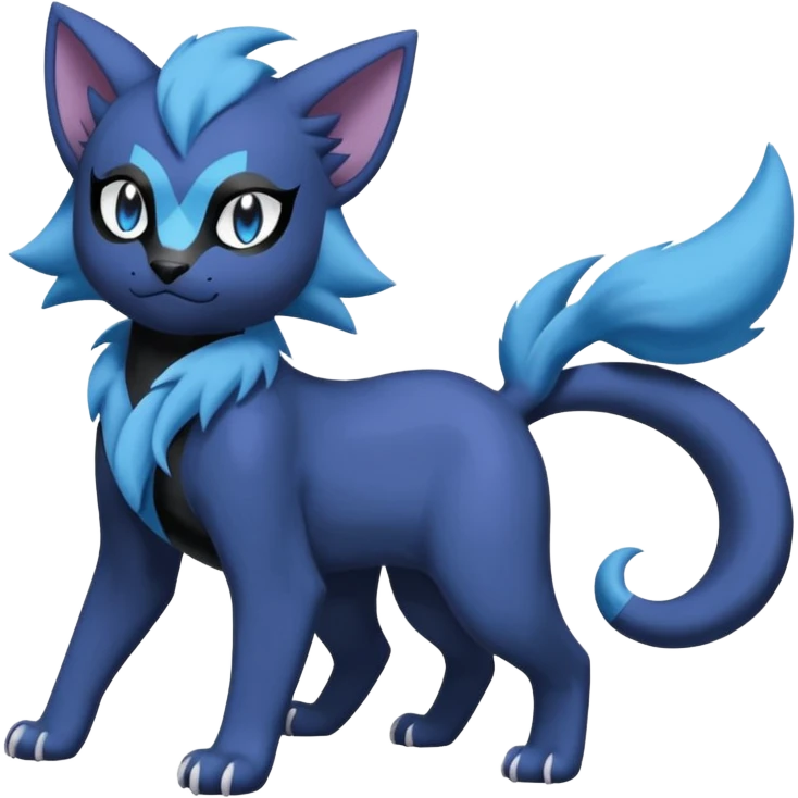 Luxray-Purrloin-Absol-Dewott-fusion emoji