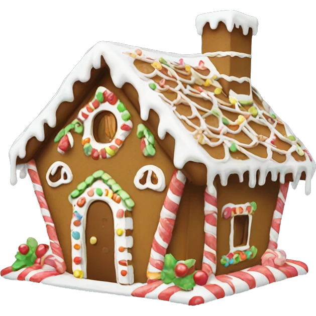 Gingerbread house emoji