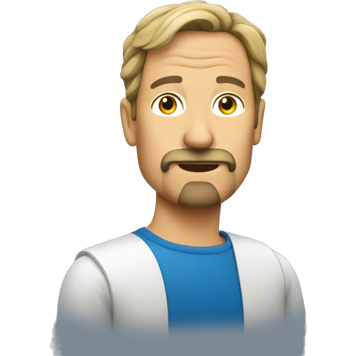 middle aged swedish man with  a stubble goatee emoji