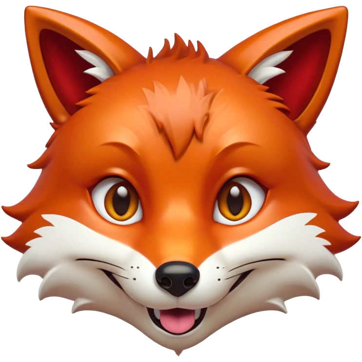 Cinematic Comical Fox Portrait Emoji, Head tilted dramatically with an exaggeratedly amused expression, featuring a striking red Fur with bold white patches and wide, expressive amber eyes filled with playful disbelief, Simplified yet hilariously expressive features, highly detailed, glowing with a slightly sassy glow, high shine, dramatic yet playful, stylized with an air of cheeky mischief, bright and endearing, soft glowing outline, capturing the essence of a spirited and over-the-top fox, so meme-worthy it feels like it could side-eye its way into woodland internet fame instantly! emoji