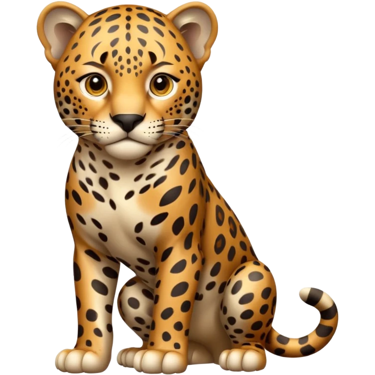 A high-resolution photo-realistic digital illustration of a young jaguar, chest upward A high-resolution, photo-realistic digital illustration of a majestic young jaguar emoji