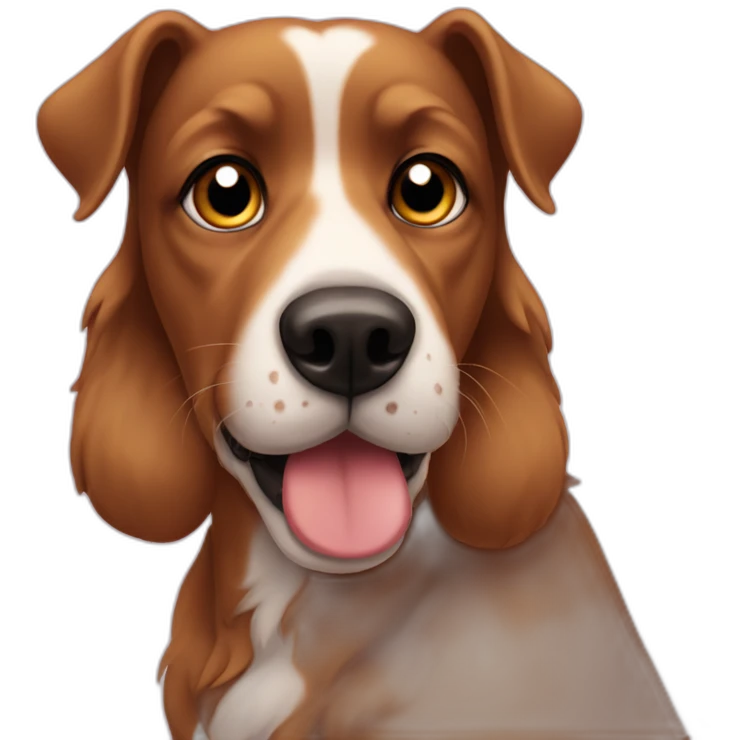 Heart eyes dog emoji