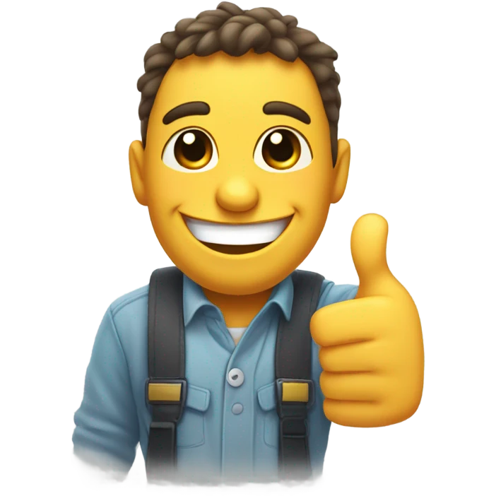Cute thumbs up emoji