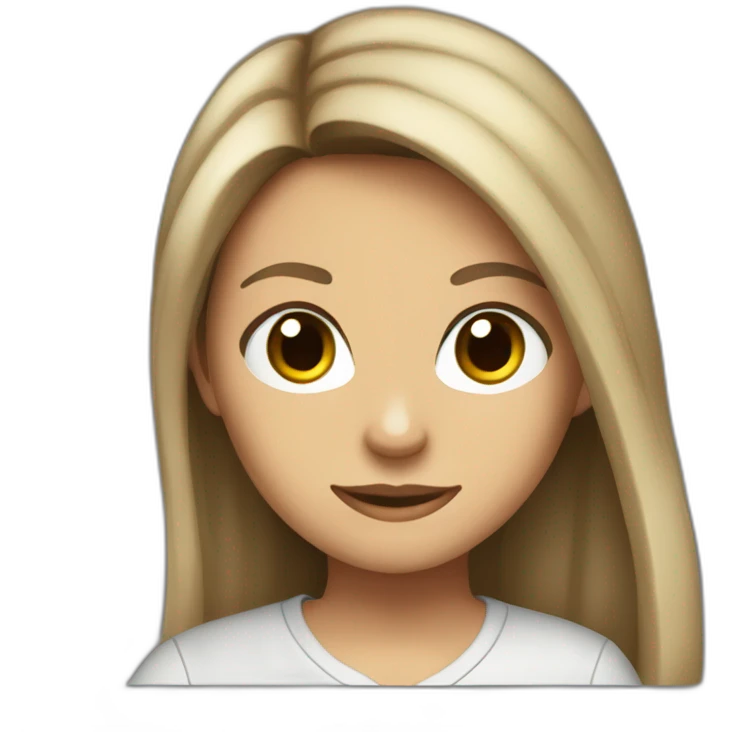Elena Gilbert with long hair and a ribbed button-down t-shirt emoji