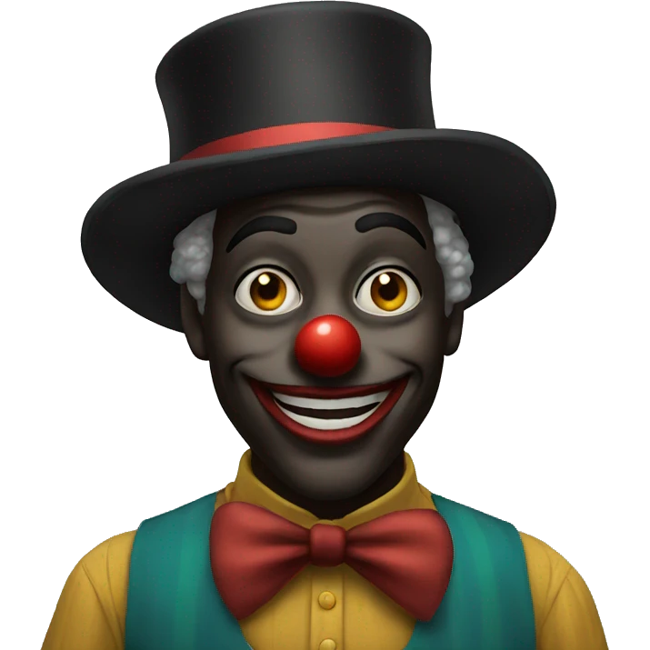 Black clown emoji
