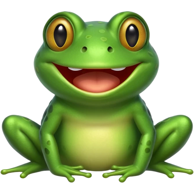 frog laughing  emoji