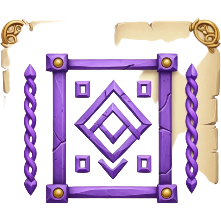 glitter purple Runic Manuscript emoji