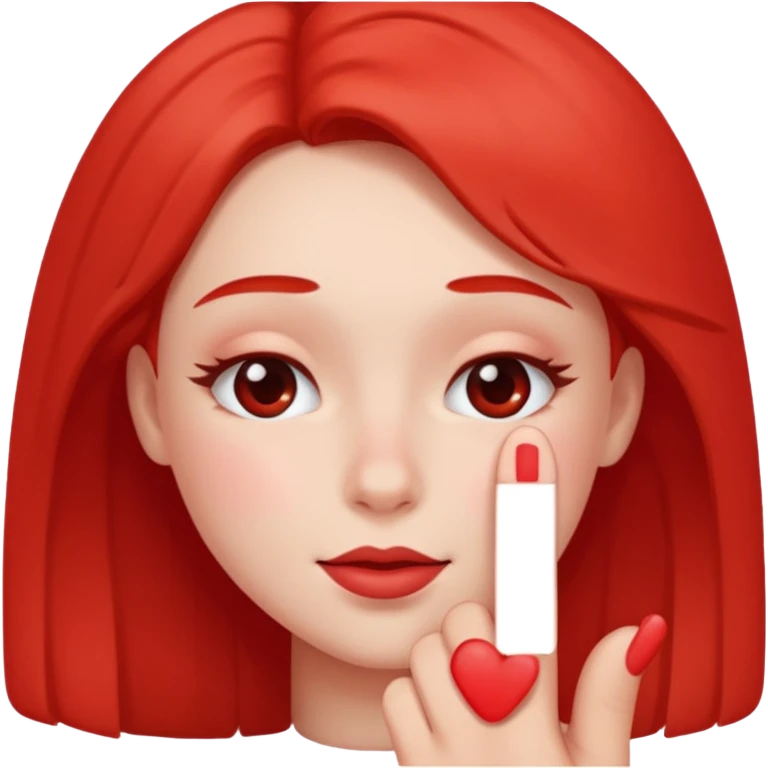 blushing with fingers emoji