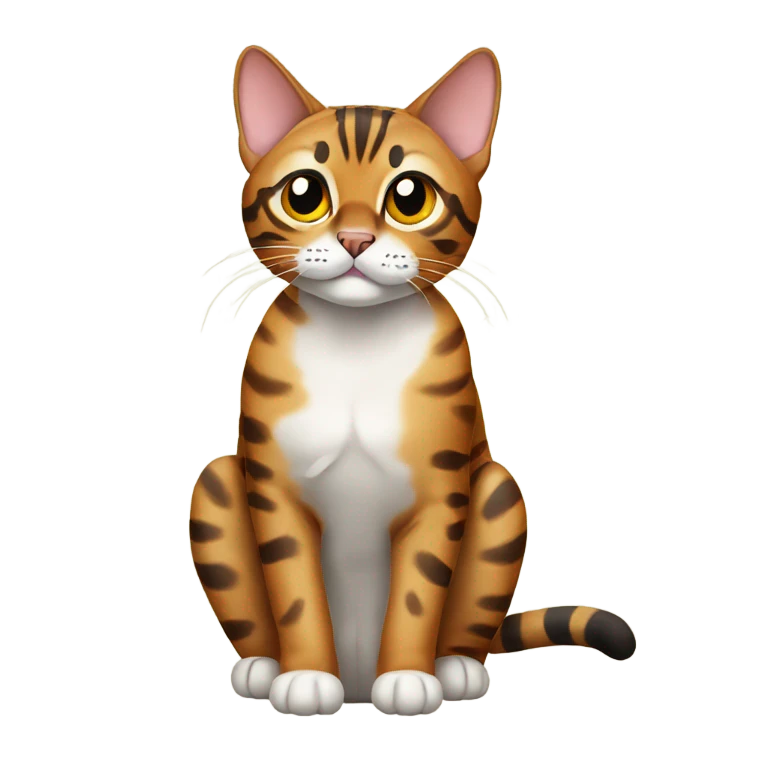 bengal cat sitting  emoji
