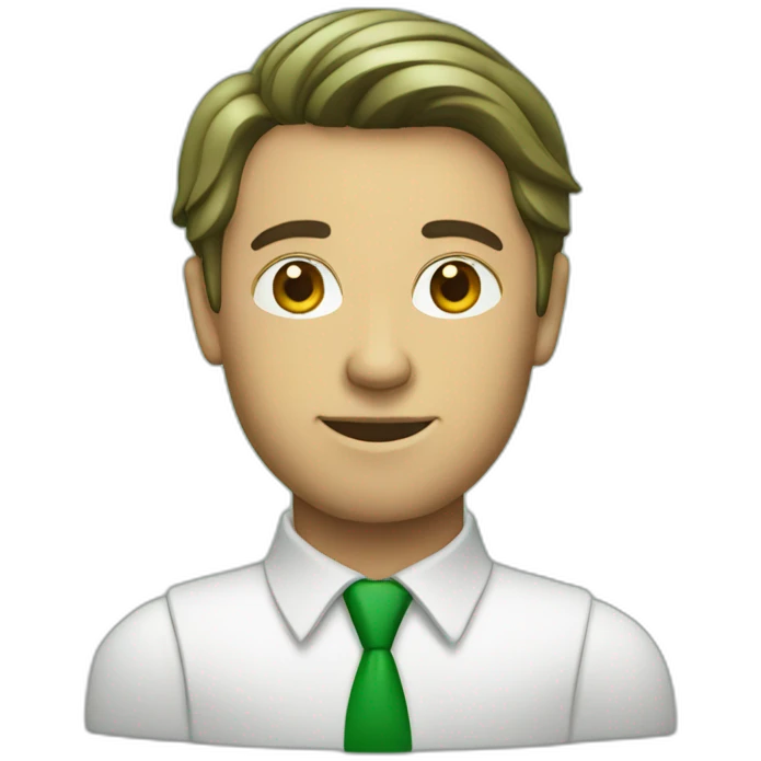 banker in green emoji