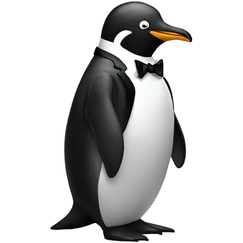 Penguin in a tuxedo emoji