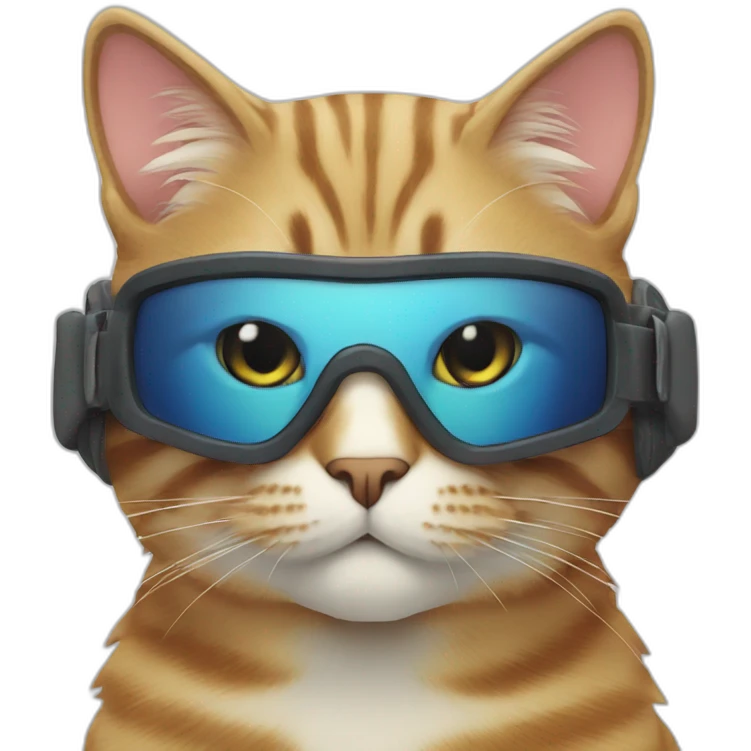 Cat skiing  emoji